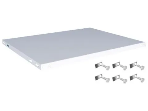 legbord,v. magazijnstelling,BxD 1000x800mm,vakl. 125kg,staal,RAL7035