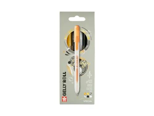 Gelschrijver Sakura Gelly Roll Special 08 klikfunctie set à 6 kleuren