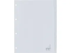 Tabbladen Kangaro A4 4-Gaats G410F 10-Delig+Venster Grijs Pp