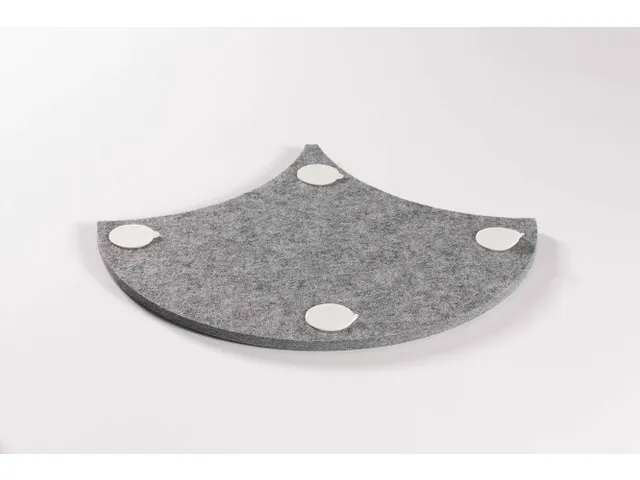 Akoestische PET-vilt Japanse Golf tegels donkergrijs 30x26cm 22 stuks