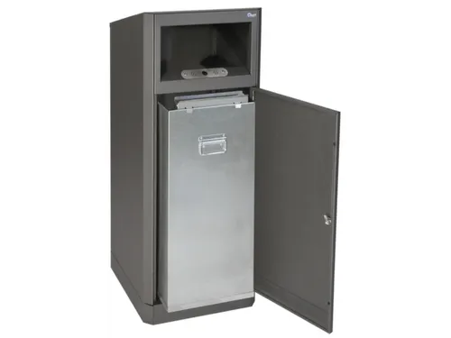 combi-asbak,HxBxD 1060x420x420mm,afvalbak inhoud 80l