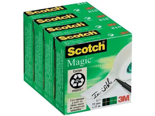 Plakband Scotch Magic 810 19mmx33m onzichtbaar mat