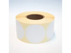 Etiket Rond Wit 50mm Op rol 2000 Stuks