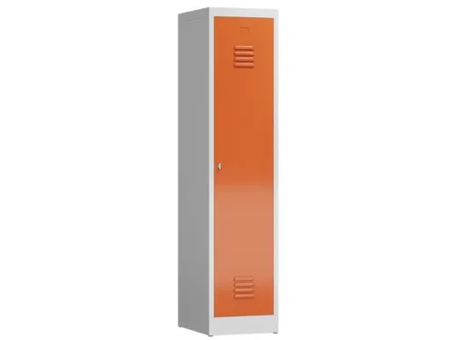 garderobekast 1800x415x500mm 1vak klink sokkel romp RAL7035 RAL3000