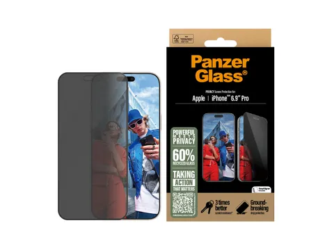 PanzerGlass Privacy Screen Protector iPhone 16 Pro Max | Ultra-Wide