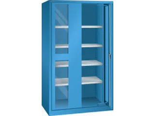 zwaarlastkast met zwenkdeuren,HxBxD 1950x1146x690mm,lak RAL5012 - 2