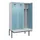 locker met bank,voor scheiding van kleding,HxBxD 2120x1200x815mm,3vak