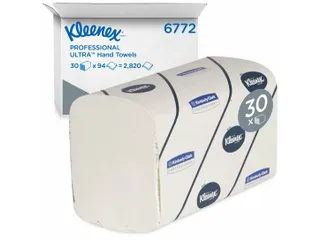 Ultra 6772 Intergevouwen handdoeken groot 2-laags wit - 1
