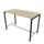 statafel,HxBxD 1070x1600x800mm,hoekig,met 4-voeten donkergrijs