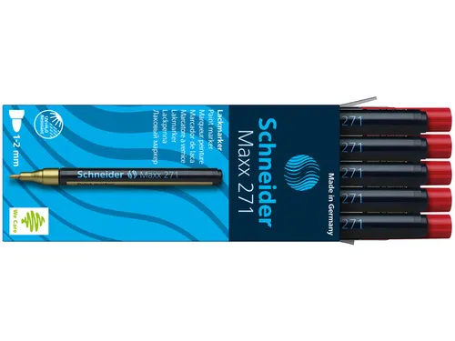 Lakmarker Schneider Maxx 271 1-2mm Rood