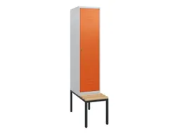 locker met bank,HxBxD 1950x400x815mm,1vak,vak B 400mm,cil.-slot