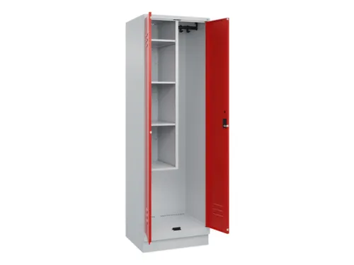 schoonmaakkast,HxBxD 1950x600x500mm,links 4vakken