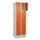 lockerkast,HxBxD 1950x600x500mm,2x4vakken,vak B 300mm,cil.-slot,sokkel