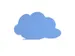 Tableau blanc Rocada Skinshape Cloud 75x115cm bleu laqué