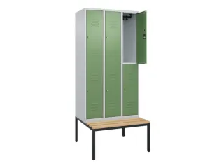 Dubbeldekse dekenkist,HxBxD 2120x900x815mm,3x2vak.,vak B 300mm - 2