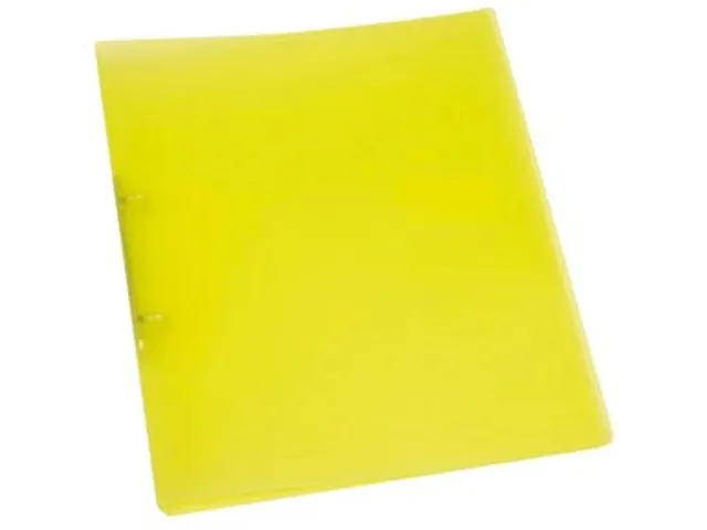 Ringmap A4 2 Ringen 16mm Transparant Geel