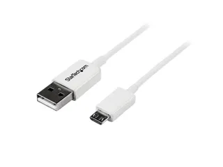 2 Meter Wit Micro Usb Cable A To Micro B - 1