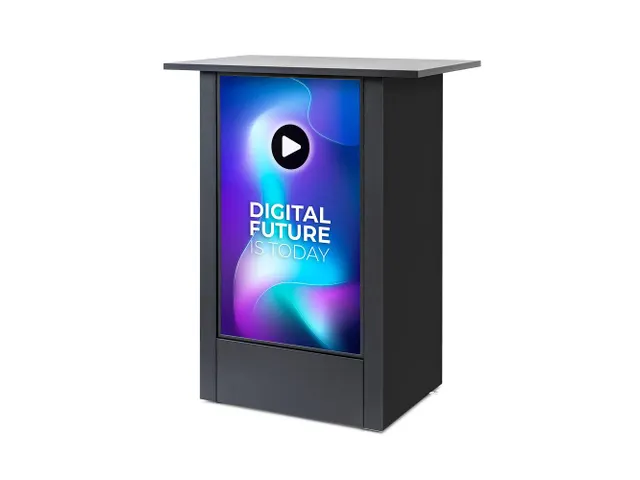 Digital Counter Futuro met 32 inch Samsung scherm Portret Zwart