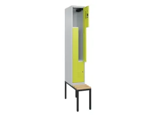 Z-garderobekast,HxBxD 2120x300x815mm,2vak,vak B 300mm,cil.-slot - 2