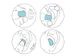Stopz bouchons d'oreilles Silicone Aqua, imperméable, bleu, blister d