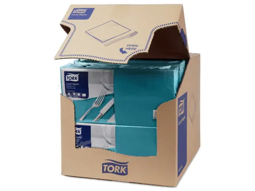 Tork 477845 Lunchservet Advanced Blauwgroen 33x33cm