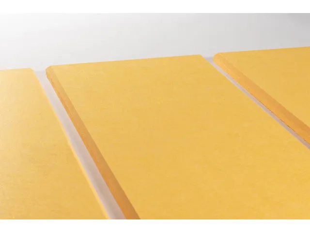 Panneau mural acoustique Feutre PET 30x120cm Jaune 4pcs