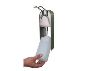 zeep-/ontsmettingsmiddeldispenser,HxB 325x97mm,v. 1l,RVS - 5