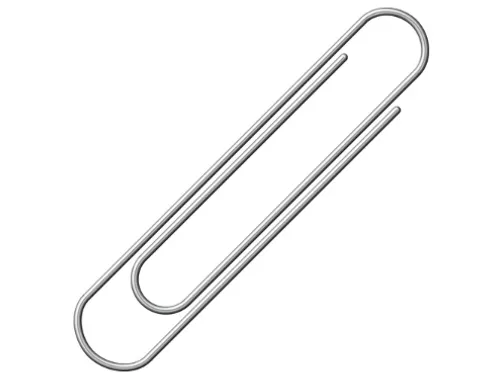 Paperclip Alco 50mm rond vernikkeld 100 stuks