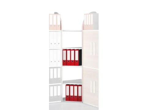 Hoekveld Hxb 1900x600mm 5legborden 1zijpaneel Zonder Achterwand Wit