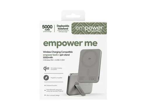 PanzerGlass empower by empower Bank w. Spin Stand | 5000mAh |