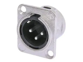 Neutrik - Xlr Chassisdeel, 3-Polig Mannelijk, Verzilverd, Vernikkeld, - 1