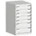 ladekast HxBxD 900x525x525mm 7laden romp RAL7035 front RAL7035