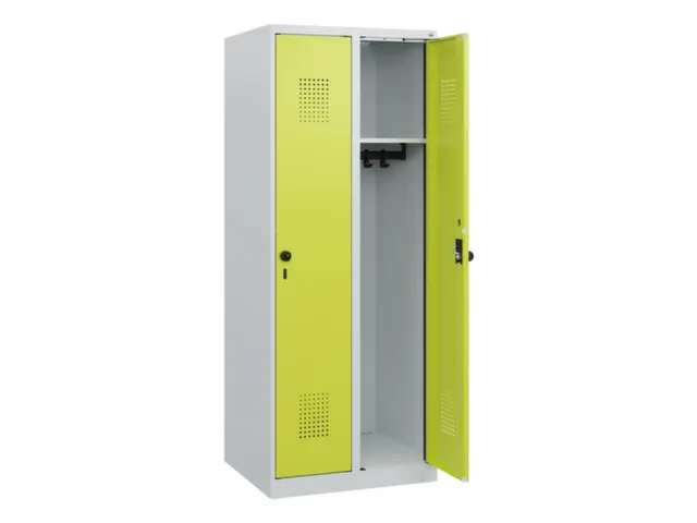 schoollocker,HxBxD 1530x600x500mm,2vak,vak B 300mm,draaigrendel