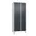 Z-garderobekast,HxBxD 1950x800x500mm,vak B 200/400mm,cil.-slot,voeten