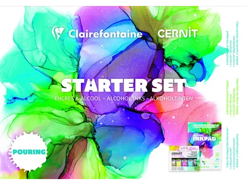 Alcoholinkt Clairefontaine & Cernit starterset 8-delig