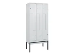 Z-garderobekast,HxBxD 2120x900x500mm,vak B 150/300mm,cil.-slot