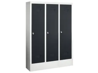 lockerkast v. kinderen,HxBxD 1300x780x300mm,3vak,RAL7035,front RAL7016 - 2