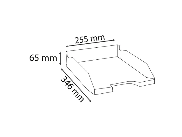 Brievenbak A4 Combo Styli Neo Deco Zwart