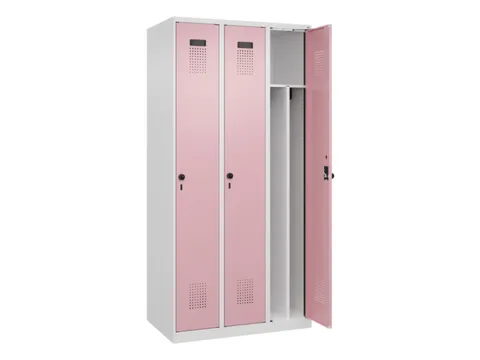 locker voor scheiding van kleding,HxBxD 1850x900x500mm,3vak