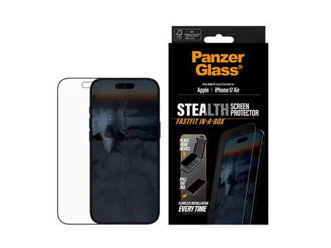 PanzerGlass Stealth Screen Protector iPhone Air | Ultra-Wide Fit w.