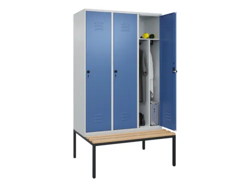 locker voor scheiding van kleding,HxBxD 2120x1200x815mm,3vak