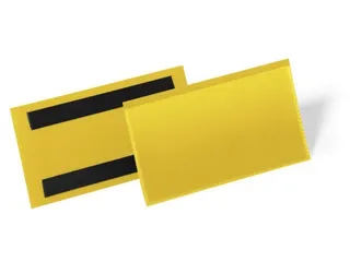 Magnetische labelhoes 150x67mm Geel - 1
