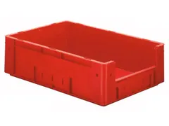 Euronorm Stapelkrat Rood 175x600x400mm 31l Gesloten Grijpopening