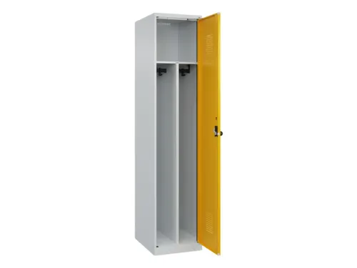 locker voor scheiding van kleding,HxBxD 1850x400x500mm,1vak