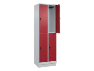 dubbeldekse locker,HxBxD 1950x600x500mm,2x2vak.,vak B 300mm - 2