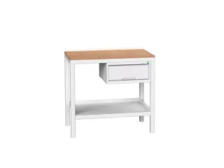 werkbank,HxBxD 930x1000x600mm,multiplexblad,4voeten,uitrusting: lade - 1