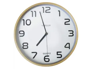 Wandklok Unilux Baltic Ø30,5cm hout/wit cijferaanduiding - 2