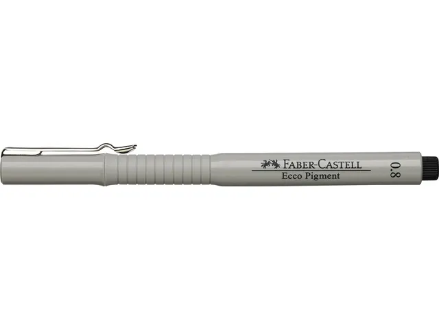 Tekenpen Faber Castell Ecco Pigment 0.8Mm Zwart