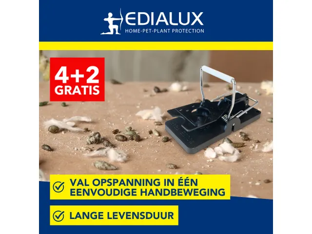 Quicksnap Muizenval, Promopack 4+2 Stuks