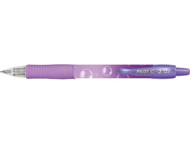 Gelschrijver PILOT G-2 Bubble violet M schrijfkleur blauw